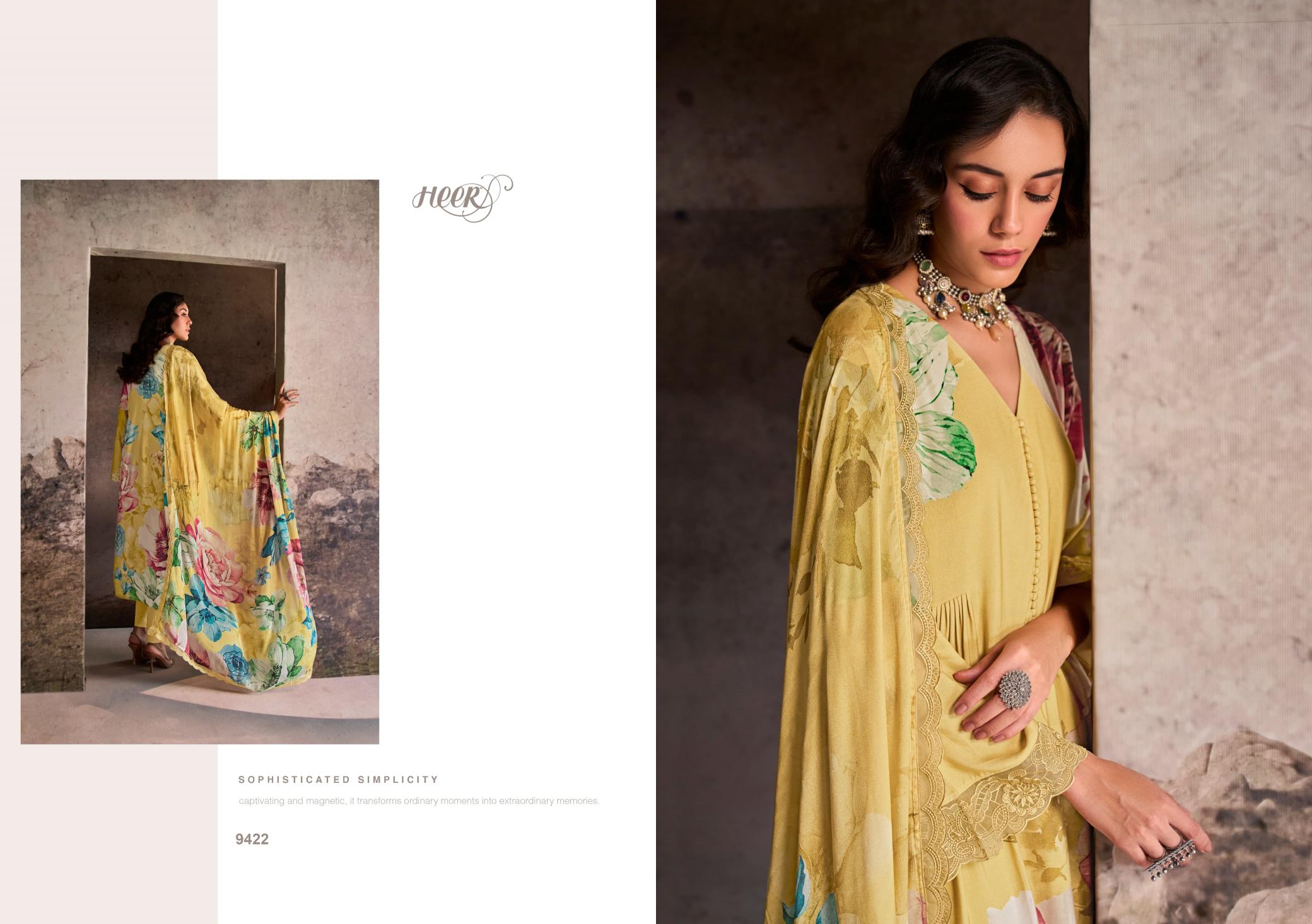 Kimora Heer Nilofer Muslin Digital Printed Salwar Suits Wholesale Catalog