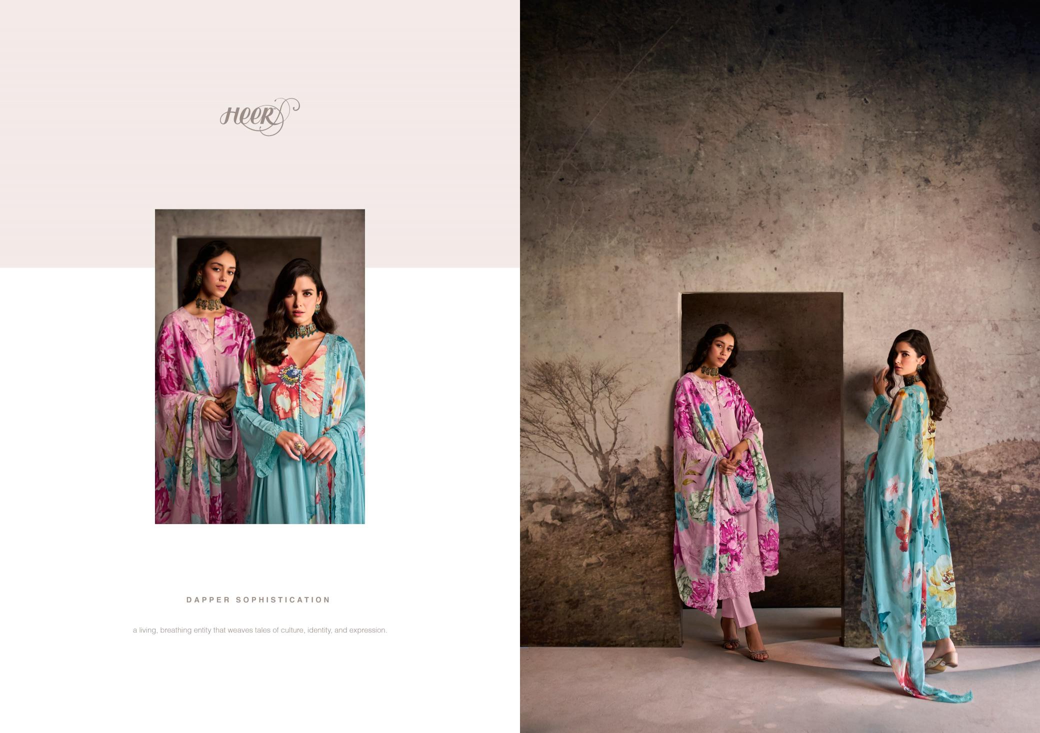 Kimora Heer Nilofer Muslin Digital Printed Salwar Suits Wholesale Catalog