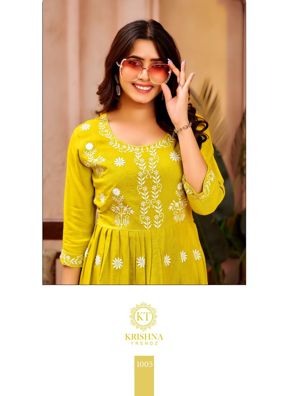 Krishna Nazakat Vol 1 India Kurti Tops Wholesale Catalog