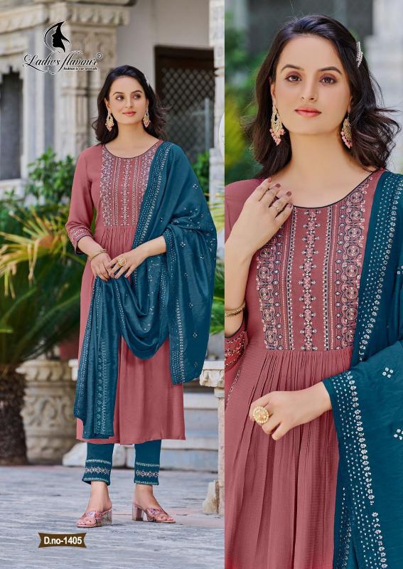 Ladies Flavour Copper Stone Vol 14 Chanderi Kurtis Online India Wholesale Catalog