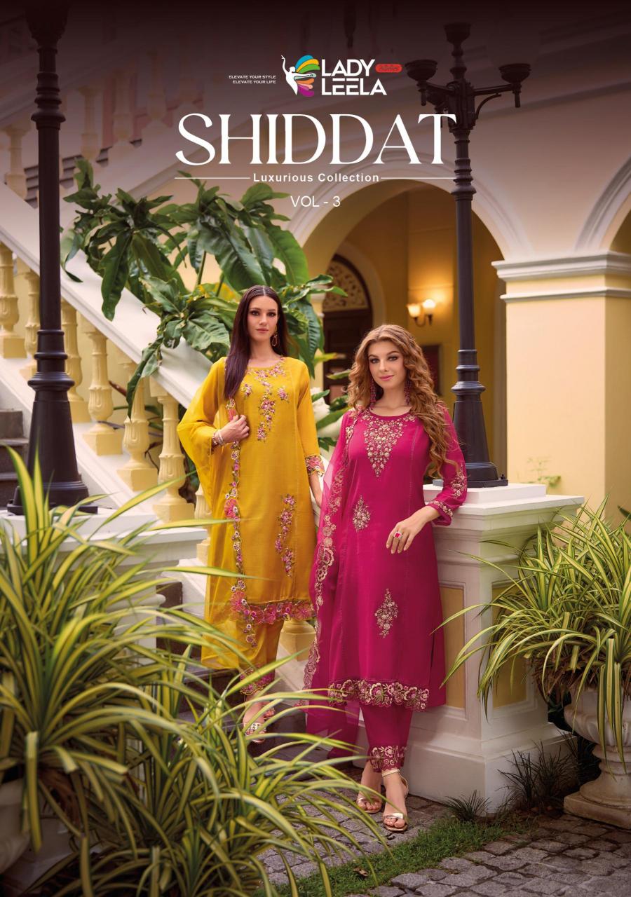 Lady Leela Shiddat - 3 Mustard Yellow Kurti Online India Wholesale Catalog