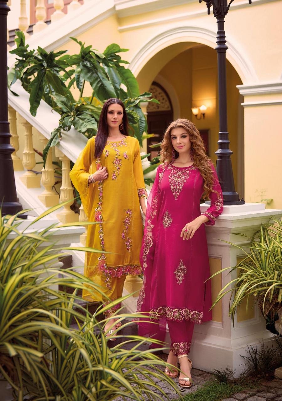 Lady Leela Shiddat - 3 Mustard Yellow Kurti Online India Wholesale Catalog