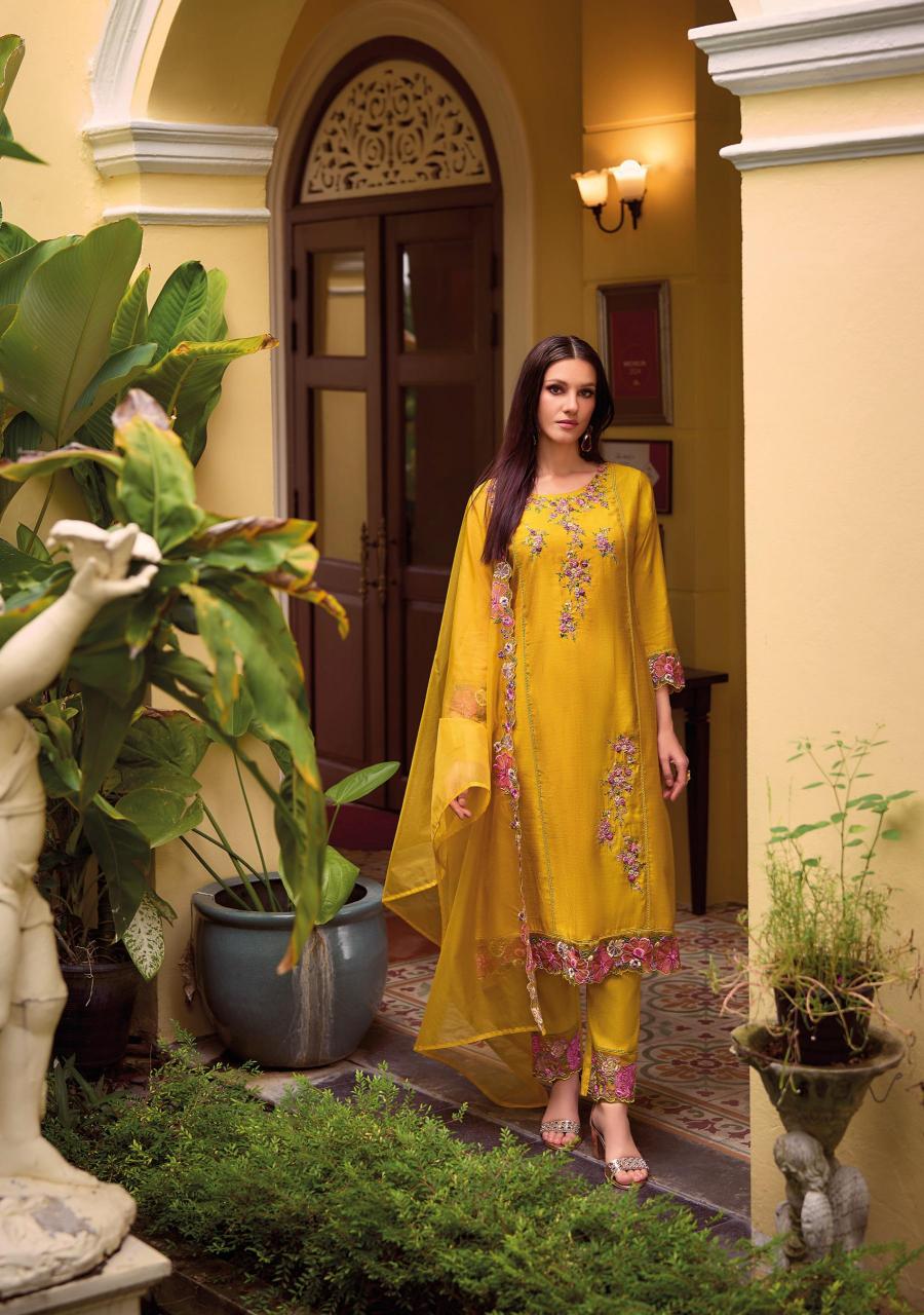 Lady Leela Shiddat - 3 Mustard Yellow Kurti Online India Wholesale Catalog