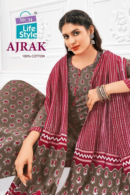 MCM Ajrak Vol-1 – Kurti Pant With Dupatta - Wholesale Catalog