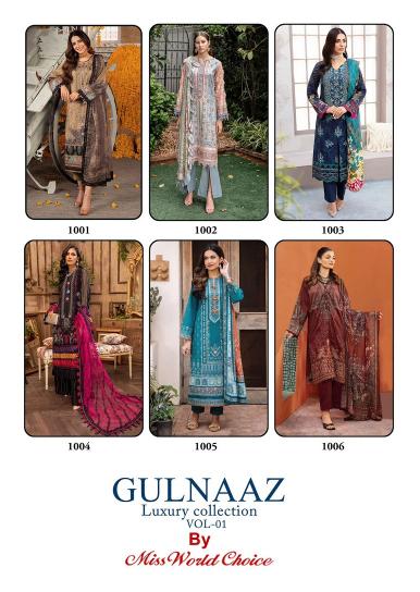 Miss World Gulnaaz Vol-1 – Dress Material - Wholesale Catalog