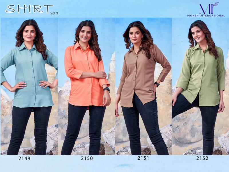 Moksh International Shirt Vol 3 Regular Wear Cotton Shirt Wholesale Catalog