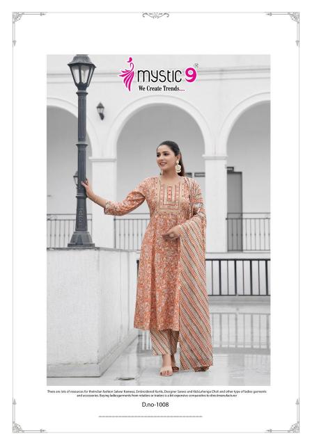 Mystic 9 Roop Vol 1 Cotton India Kurtis Wholesale Catalog 