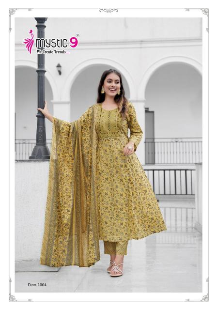 Mystic 9 Roop Vol 1 Cotton India Kurtis Wholesale Catalog 