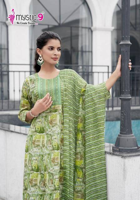 Mystic 9 Roop Vol 1 Cotton India Kurtis Wholesale Catalog 