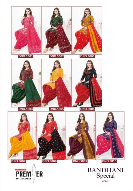 Premier Bandhani Special Vol-5 – Readymade With Lining(Inner) - Wholesale Catalog