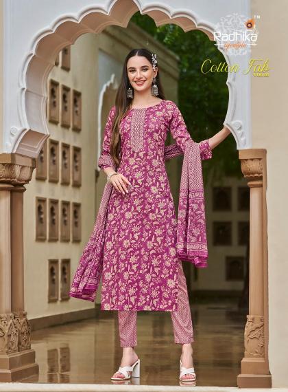 Radhika Cotton Fab Vol 3 Printed Kurti Wholesale Catalog