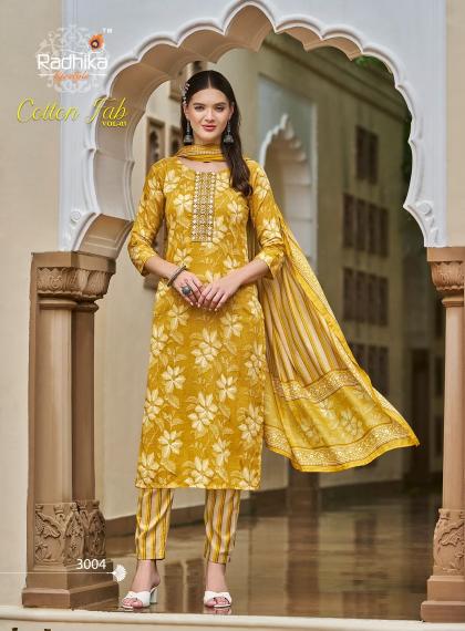 Radhika Cotton Fab Vol 3 Printed Kurti Wholesale Catalog