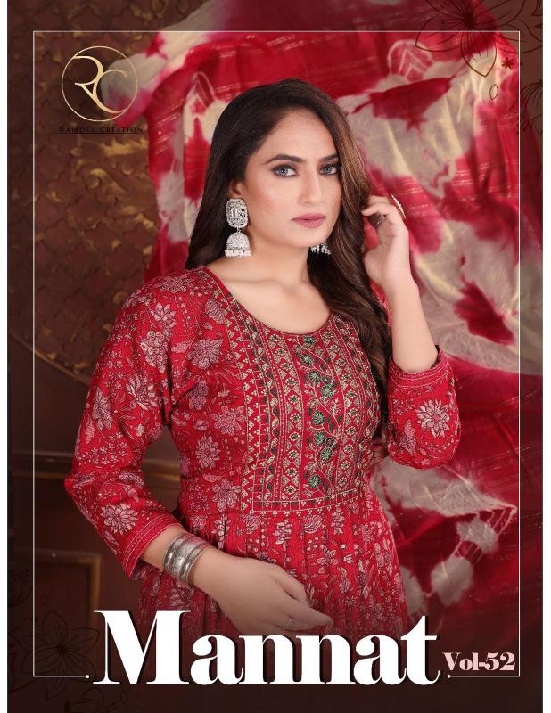 RC MANNAT VOL 52 Fashion Kurtis Online India Wholesale Catalog