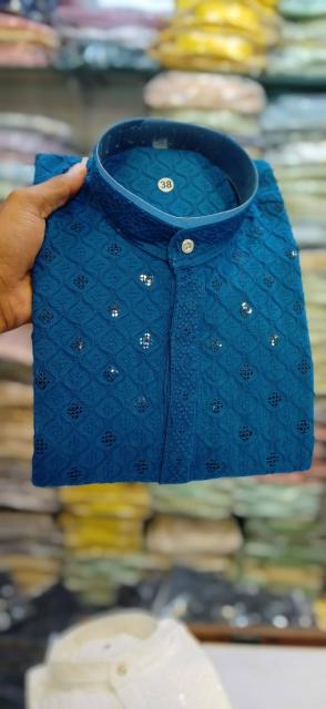 Sabella Heavy Kaju Katli Design Mens Wear Kurta Wholesale Catalog 