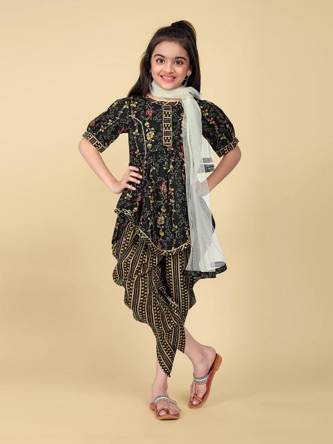 Sabella Pari Kids Printed Cotton Kurti Wholesale Catalog