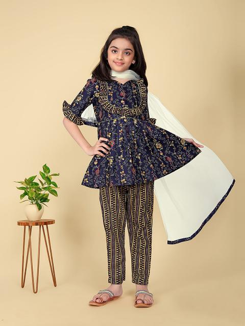 Sabella Pari Kids Printed Cotton Kurti Wholesale Catalog