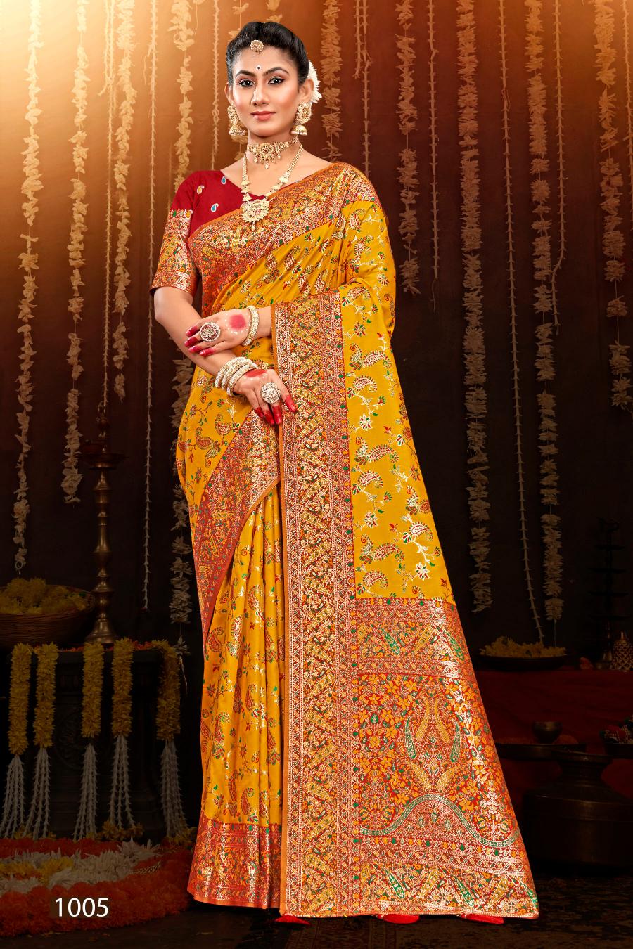 Saroj Kashmiri silk vol.1 50*600 silk saree in surat with price wholesale