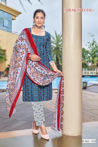 Sc Ajrakh Special Vol-2 – dress Material - Wholesale Catalog