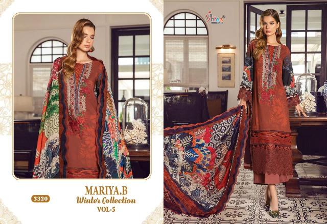 Shree Mariya B Winter Collection 5 Pakistani Salwar Kameez Wholesale Catalog