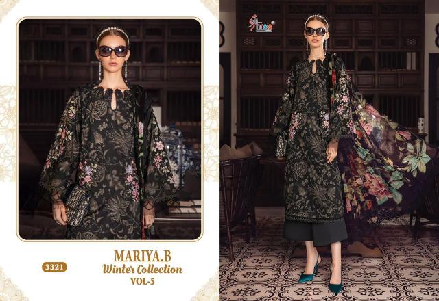 Shree Mariya B Winter Collection 5 Pakistani Salwar Kameez Wholesale Catalog