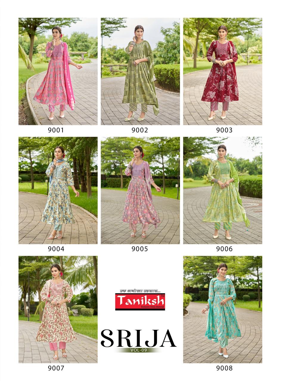 TANIKSH SRIJA VOL 9 Anarkali Kurtis Wholesale Online India Wholesale Catalog