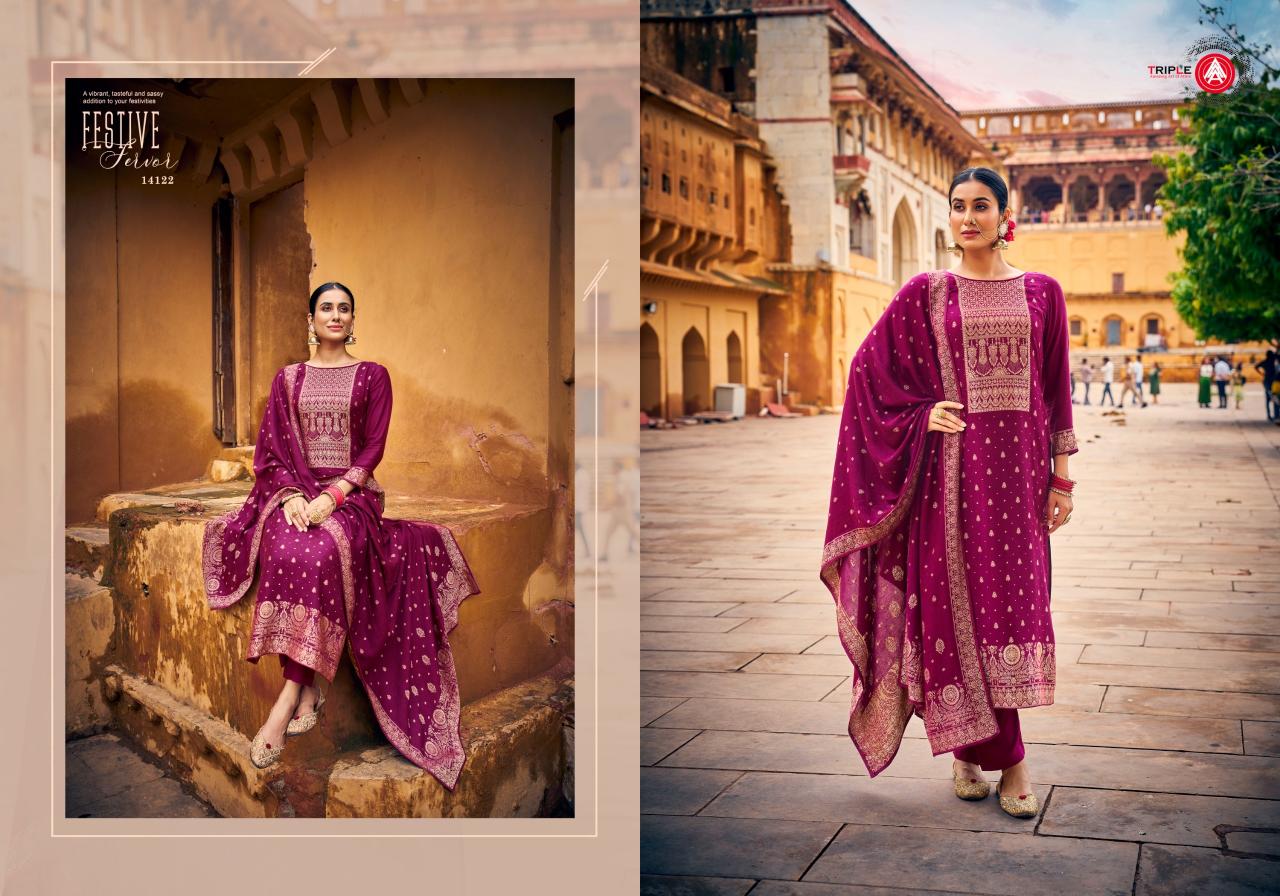 Triple Aaa MAHARAJA Dress Material Wholesale Catalog