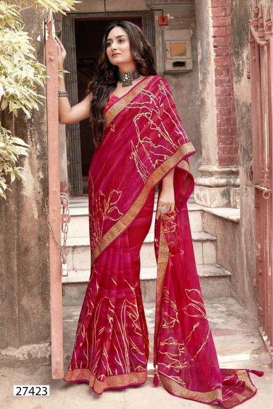 Vallabhi Imarti Georgette Printed Saree Wholesale Catalog