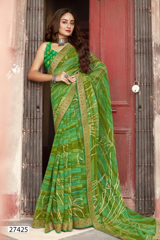 Vallabhi Imarti Georgette Printed Saree Wholesale Catalog