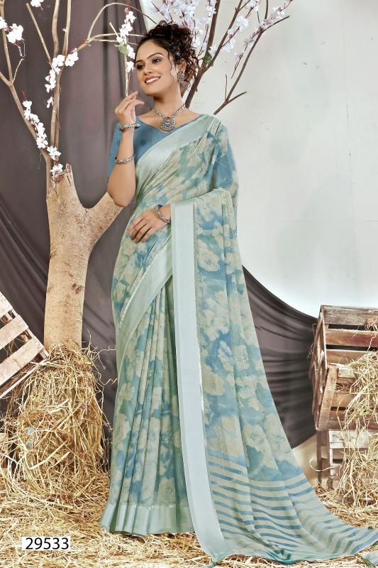 Vallabhi Jenisha Vol 3 Fancy Georgette Saree Wholesale Catalog