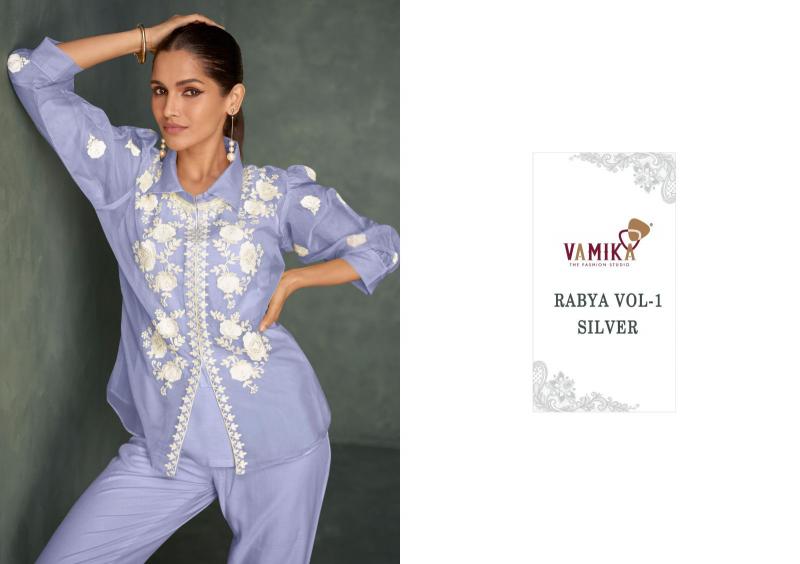 Vamika Rabya Vol-1 Silver Co-ord set Western Wear Wholesale catalog