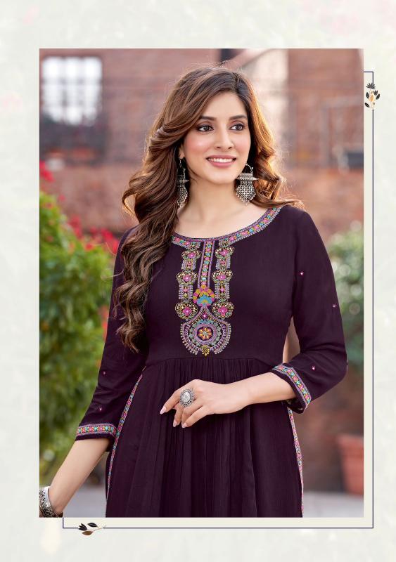 Wooglee Ananta Black Kurti India Wholesale catalog