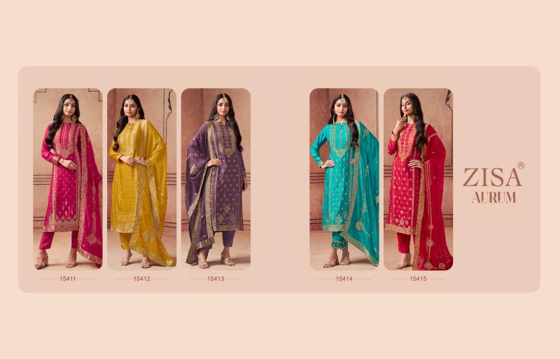 Zisa Aurum Designer Salwar Kameez Wholesale Catalog