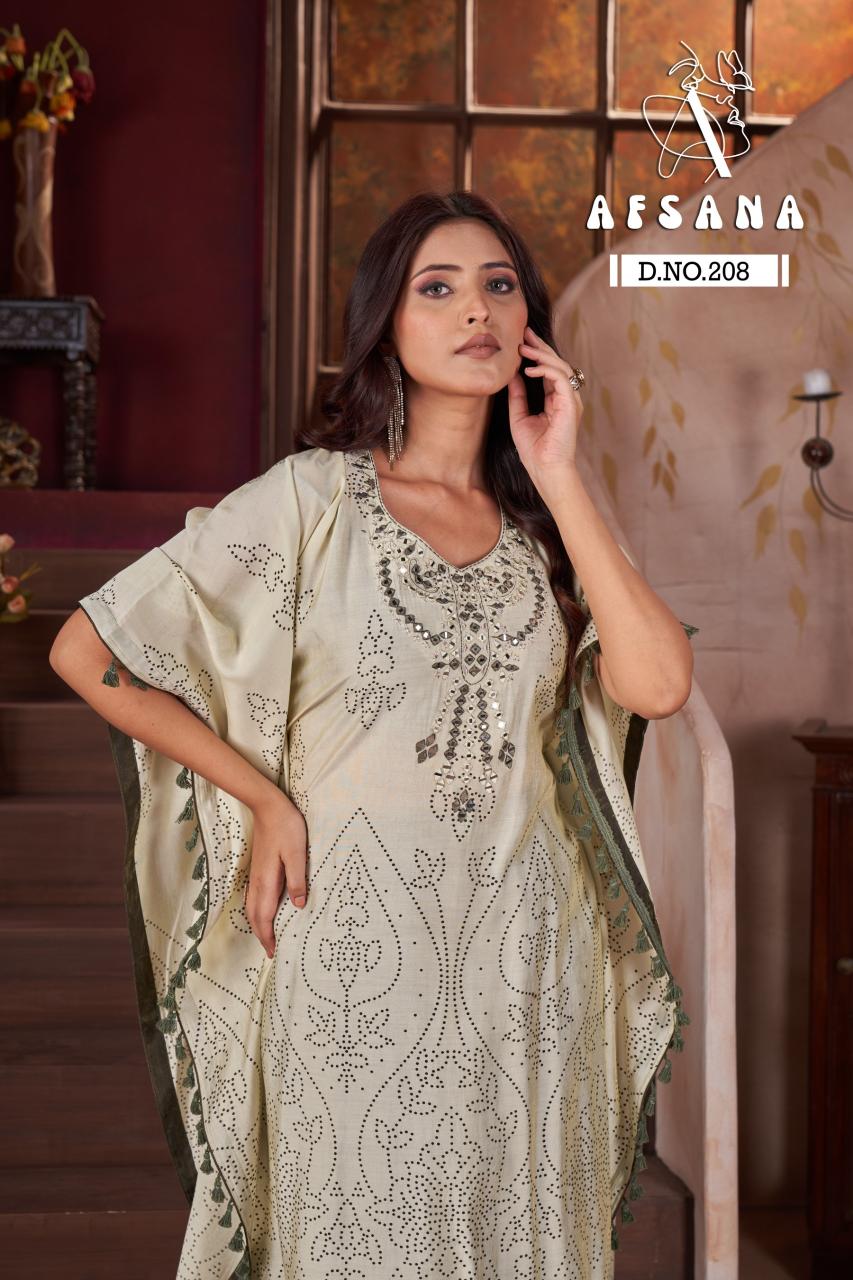 Afsana Kaftan D no. 208 Buy Kaftan Kurti online india