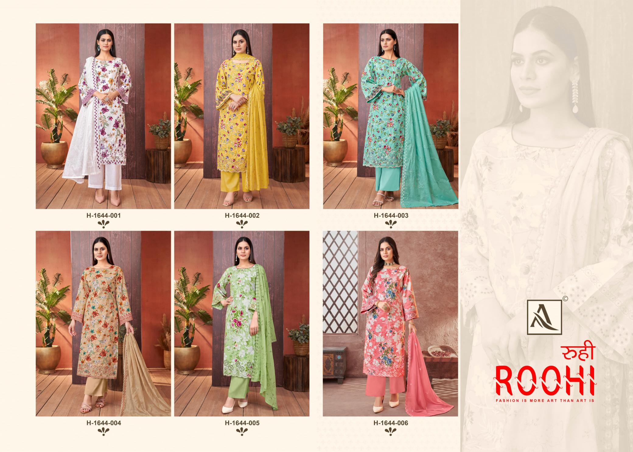 Alok Roohi wholesale dress materials in hubli