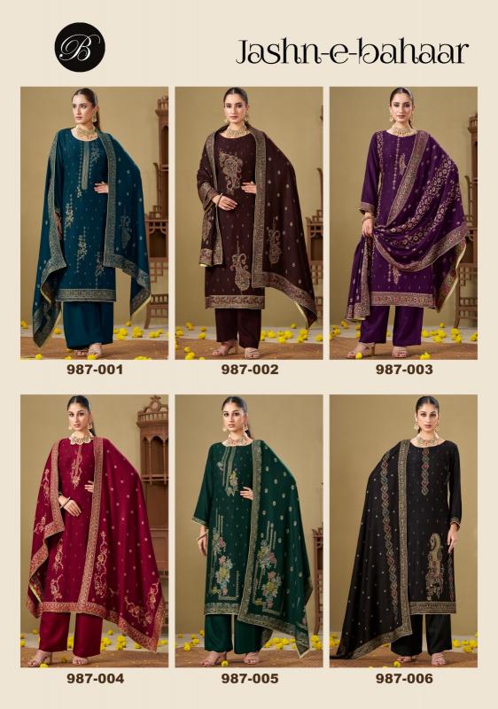 Belliza Jashn E Bahaar Pashmina wholesale dress materials in gujarat