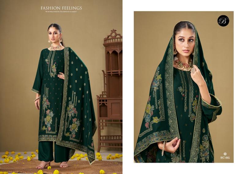 Belliza Jashn E Bahaar Pashmina wholesale dress materials in gujarat