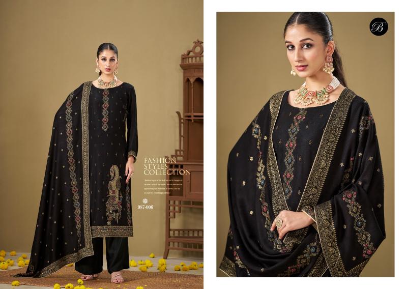 Belliza Jashn E Bahaar Pashmina wholesale dress materials in gujarat