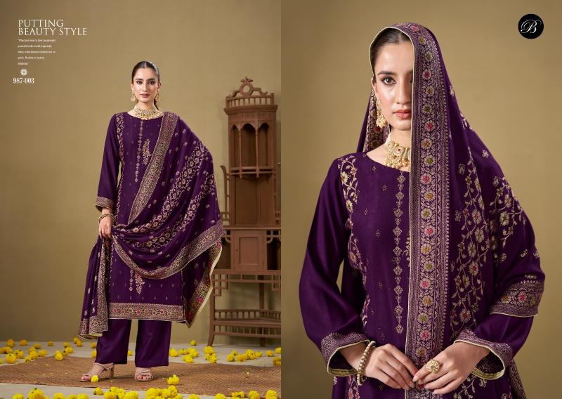 Belliza Jashn E Bahaar Pashmina wholesale dress materials in gujarat