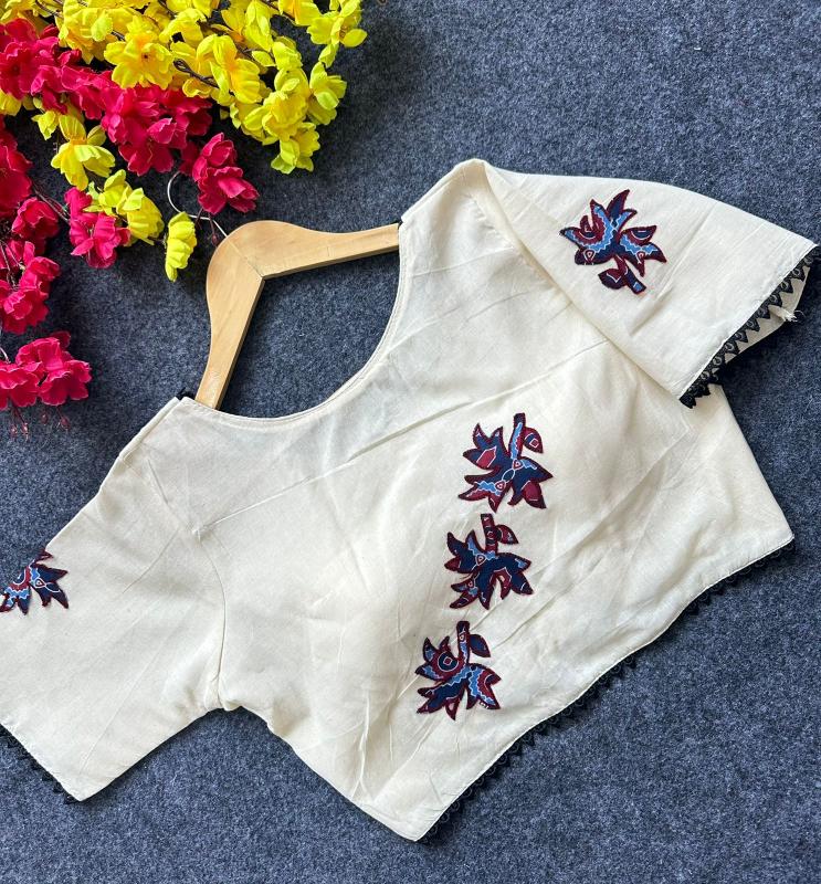 Blousewala Pure Khadi Cotton Blouse 