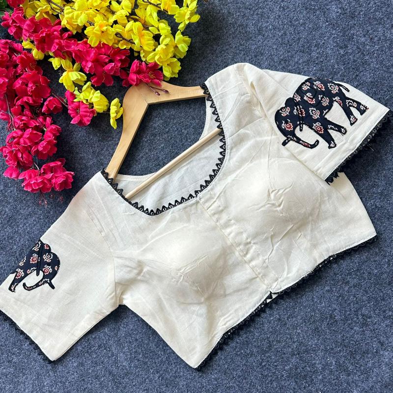 Blousewala Pure Khadi Cotton Blouse 