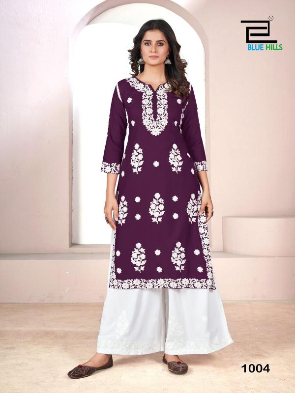 Blue Hills Victoria Nx 3 Plazzo with Kurti Set Online India