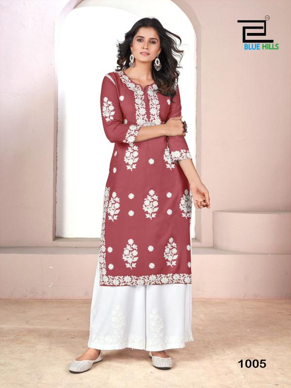 Blue Hills Victoria Nx 3 Plazzo with Kurti Set Online India