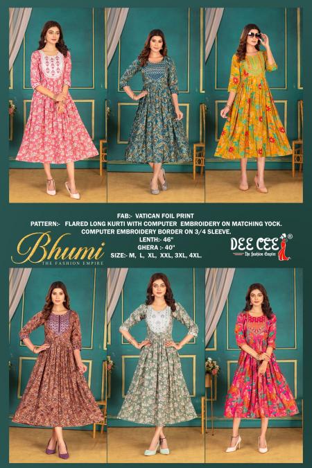 Deecee Bhumi Anarkali Kurtis from Libas Online Shopping India