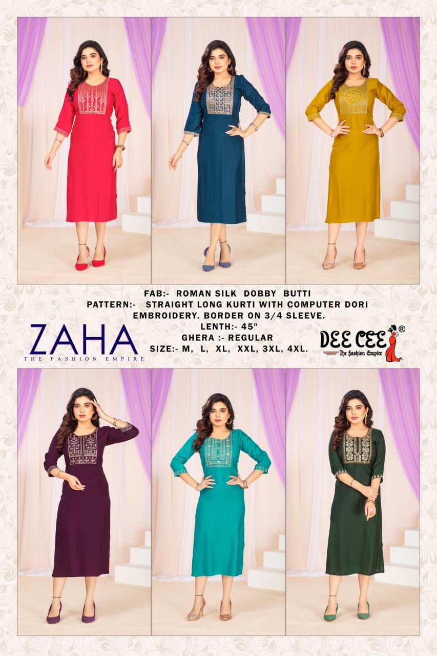 Deecee Zaha Branded Kurti Manufacturer in India