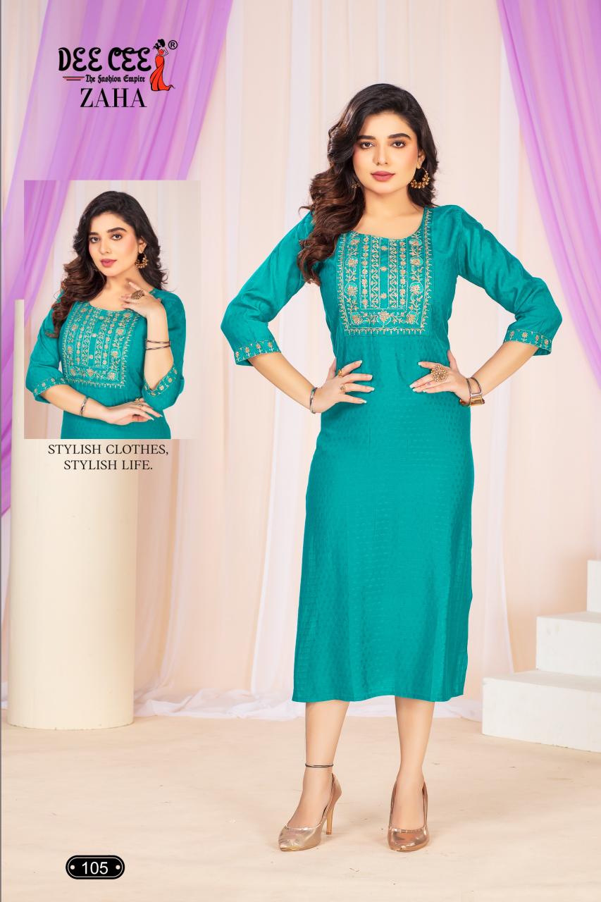 Deecee Zaha Branded Kurti Manufacturer in India