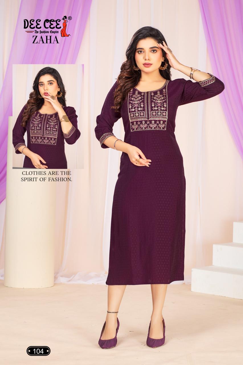 Deecee Zaha Branded Kurti Manufacturer in India