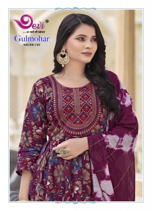 Devi Gulmohar Vol-3 – Naira Cut Kurti With Pant Dupatta - Wholesale Catalog