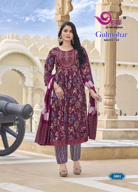 Devi Gulmohar Vol-3 – Naira Cut Kurti With Pant Dupatta - Wholesale Catalog