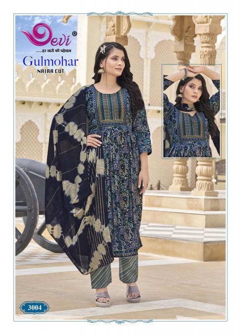 Devi Gulmohar Vol-3 – Naira Cut Kurti With Pant Dupatta - Wholesale Catalog