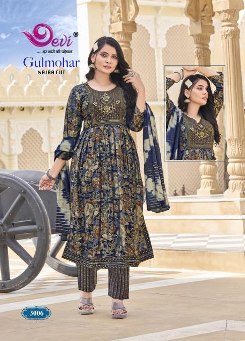 Devi Gulmohar Vol-3 – Naira Cut Kurti With Pant Dupatta - Wholesale Catalog